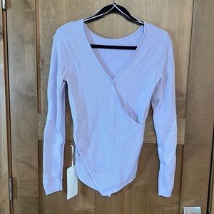 Lululemon Wrap It Back Sweater size 8 Lavendar